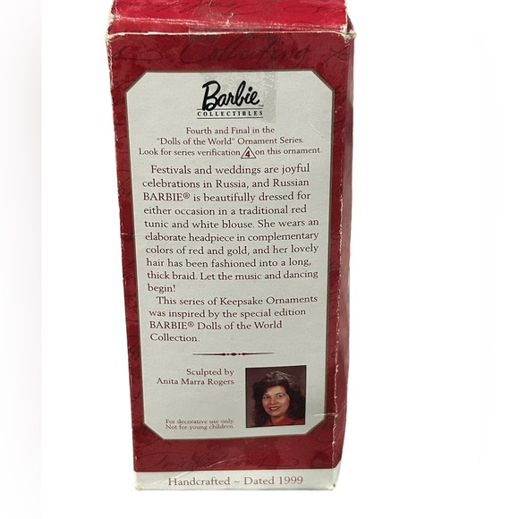 Hallmark Keepsake Christmas Ornament Russian Barbie 1999 - Picture 6 of 6